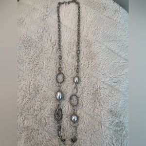 Silver Long Necklace